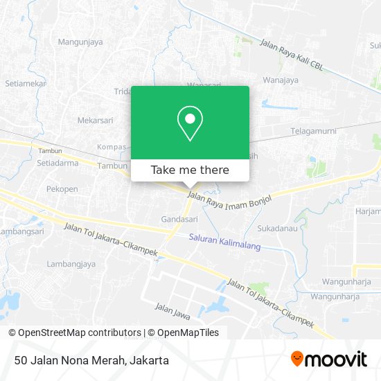 50 Jalan Nona Merah map