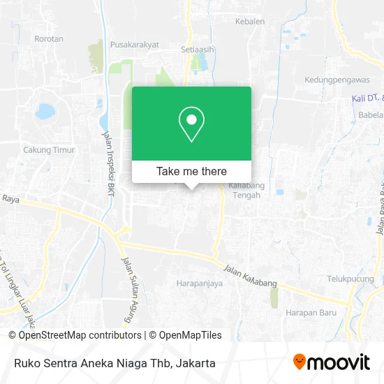 Ruko Sentra Aneka Niaga Thb map