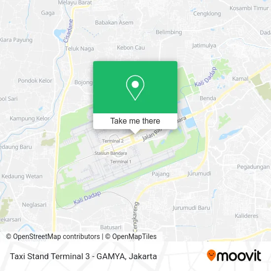 Taxi Stand Terminal 3 - GAMYA map