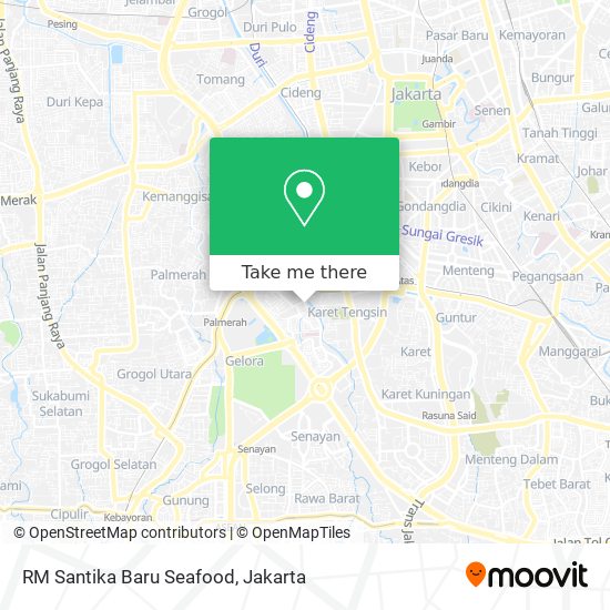 RM Santika Baru Seafood map