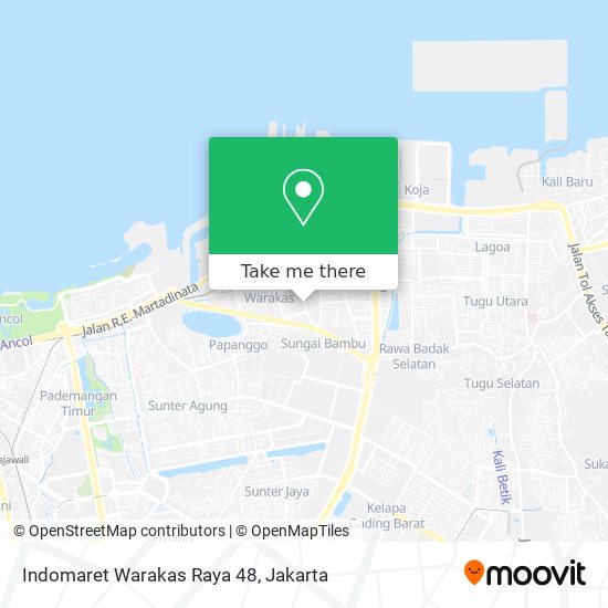 Indomaret Warakas Raya 48 map
