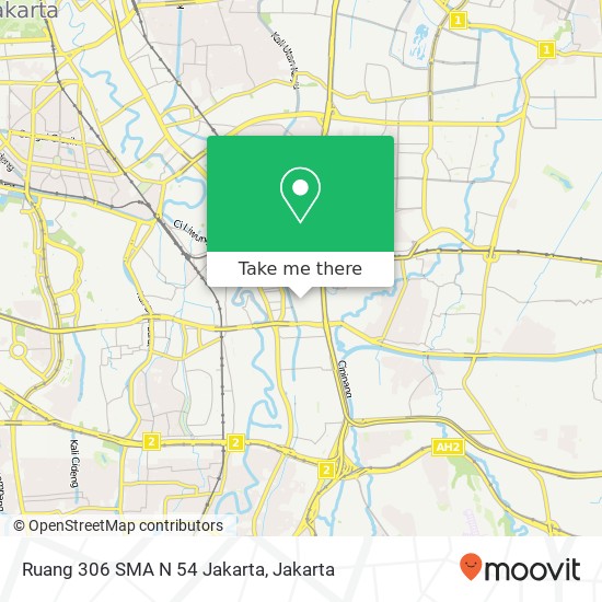 Ruang 306 SMA N 54 Jakarta map