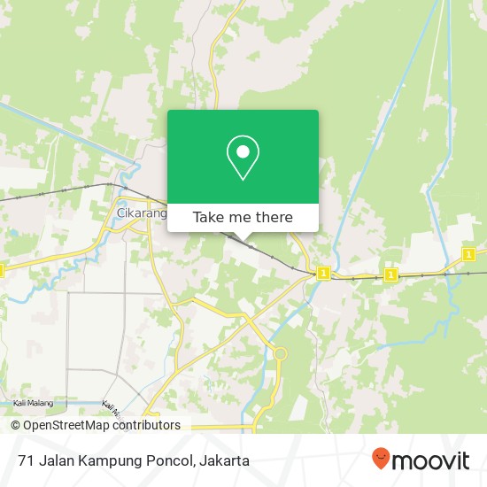 71 Jalan Kampung Poncol map