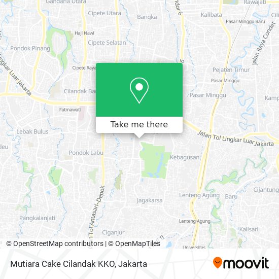 Mutiara Cake Cilandak KKO map