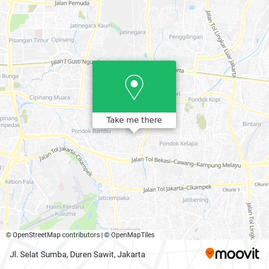 Jl. Selat Sumba, Duren Sawit map