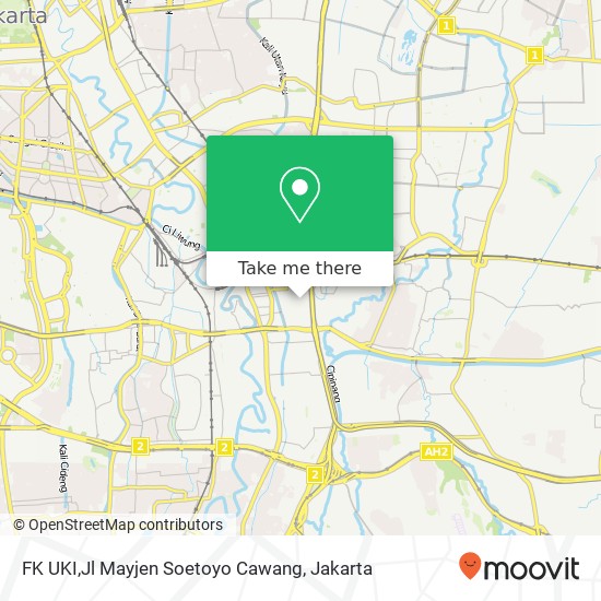 FK UKI,Jl Mayjen Soetoyo Cawang map