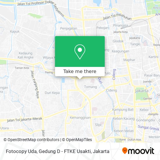 Fotocopy Uda, Gedung D - FTKE Usakti map