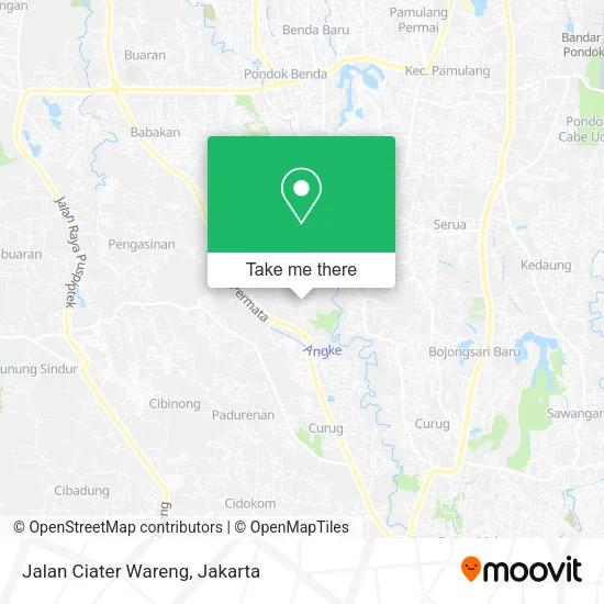 Jalan Ciater Wareng map