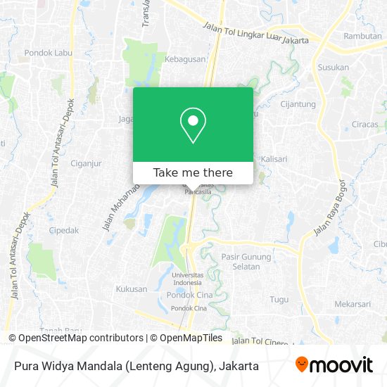 Pura Widya Mandala (Lenteng Agung) map