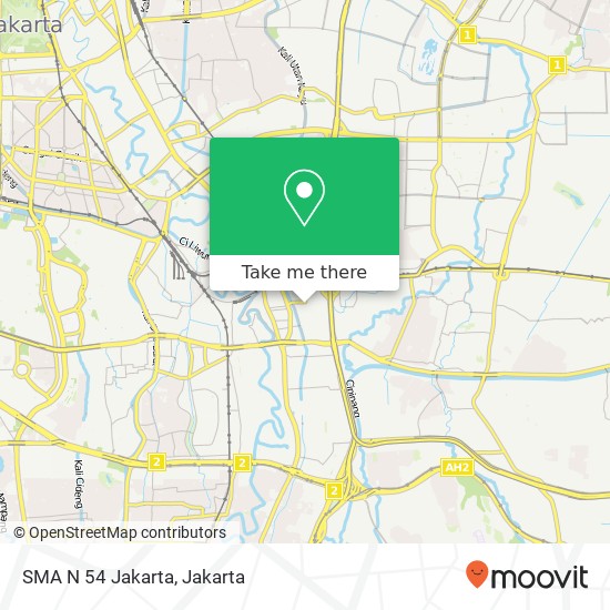 SMA N 54 Jakarta map