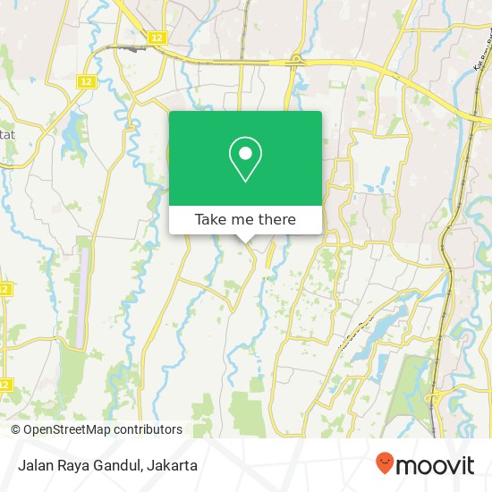 Jalan Raya Gandul map