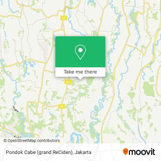 Pondok Cabe (grand ReCiden) map