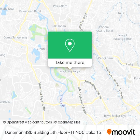 Danamon BSD Building 5th Floor - IT NOC map