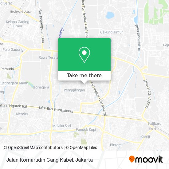 Jalan Komarudin Gang Kabel map