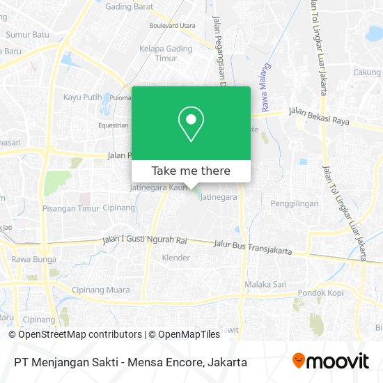 PT Menjangan Sakti - Mensa Encore map