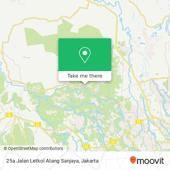 25a Jalan Letkol Atang Sanjaya map