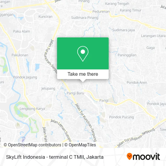 SkyLift Indonesia - terminal C TMII map
