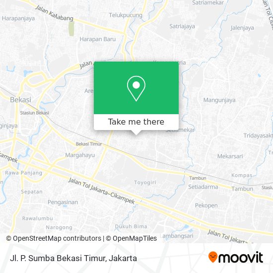 Jl. P. Sumba Bekasi Timur map