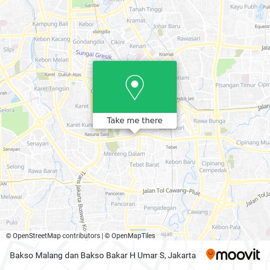 Bakso Malang dan Bakso Bakar H Umar S map