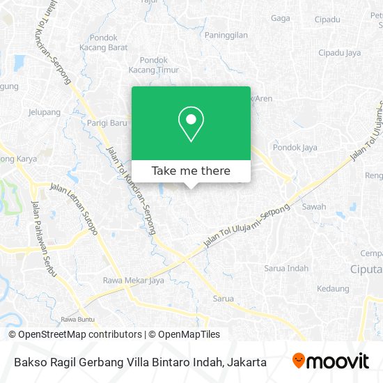 Bakso Ragil Gerbang Villa Bintaro Indah map