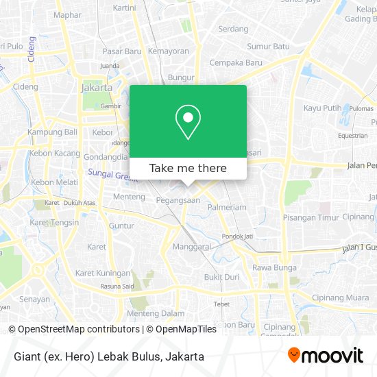 Giant (ex. Hero) Lebak Bulus map