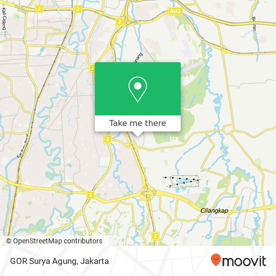 GOR Surya Agung map