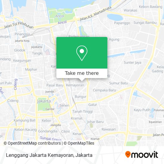 Lenggang Jakarta Kemayoran map
