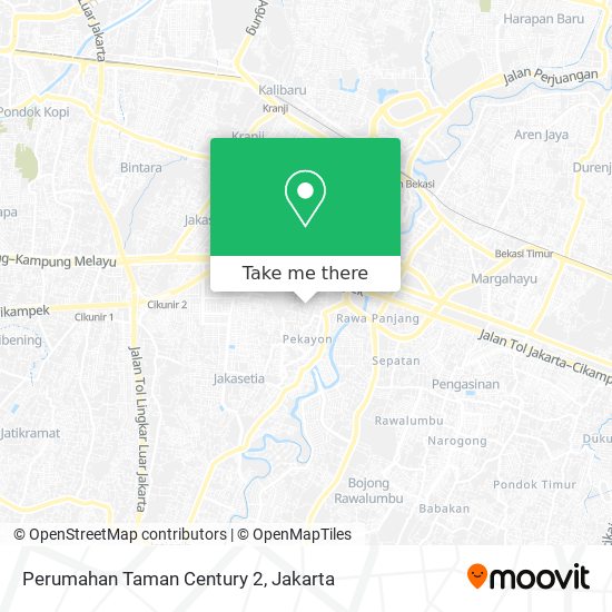 Perumahan Taman Century 2 map