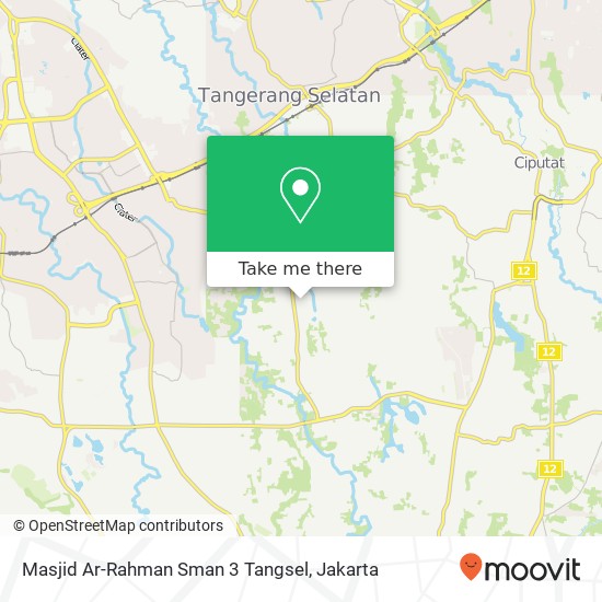 Masjid Ar-Rahman Sman 3 Tangsel map