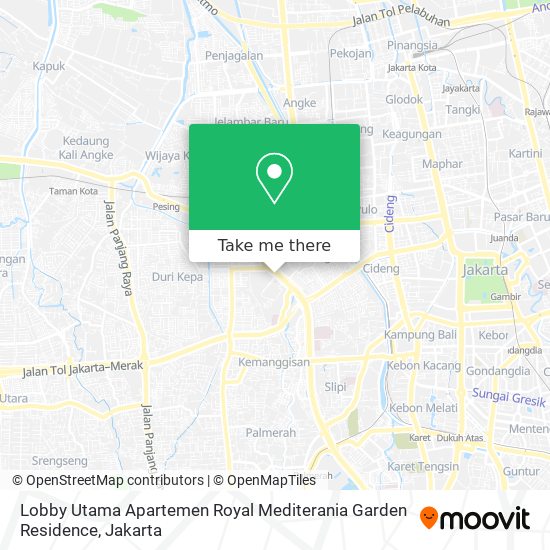 Lobby Utama Apartemen Royal Mediterania Garden Residence map