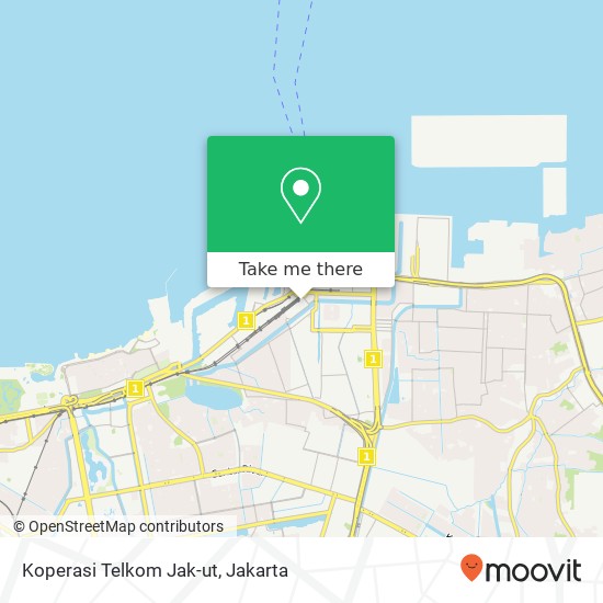 Koperasi Telkom Jak-ut map