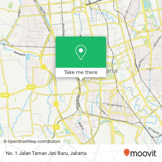 No. 1 Jalan Taman Jati Baru map