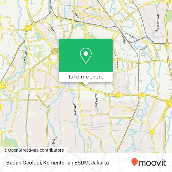 Badan Geologi, Kementerian ESDM map