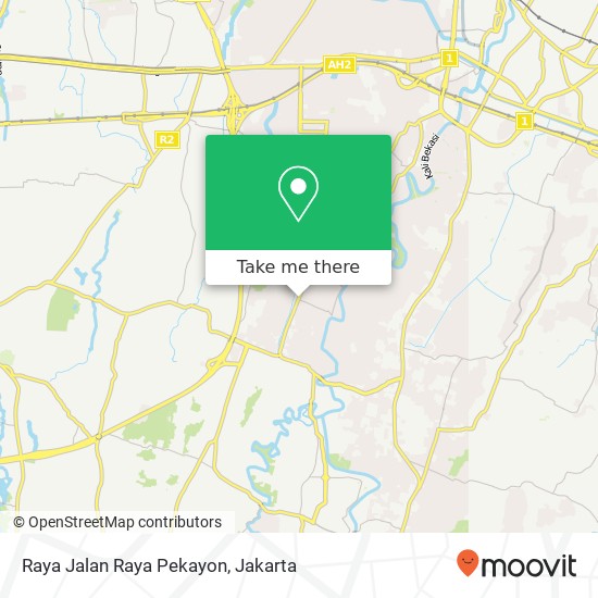 Raya Jalan Raya Pekayon map