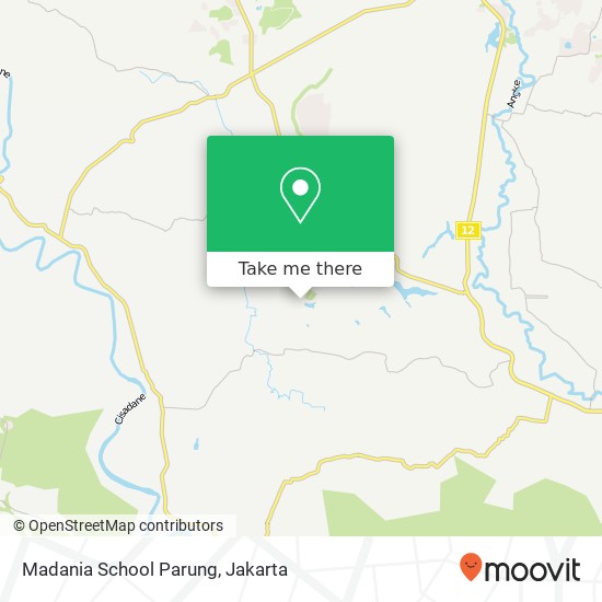 Madania School Parung map