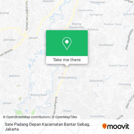 Sate Padang Depan Kacamatan Bantar Gebag map