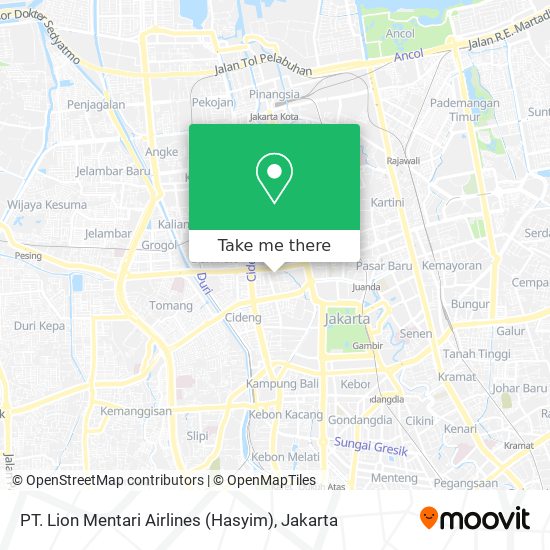 PT. Lion Mentari Airlines (Hasyim) map