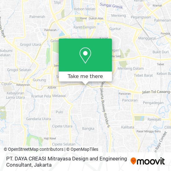 PT. DAYA CREASI Mitrayasa Design and Engineering Consultant map