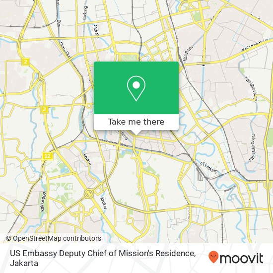 US Embassy Deputy Chief of Mission's Residence map