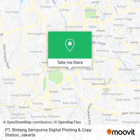 PT. Bintang Sempurna Digital Printing & Copy Station map