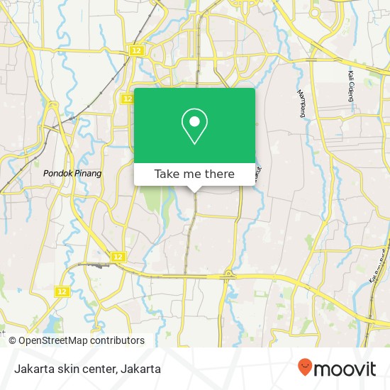 Jakarta skin center map