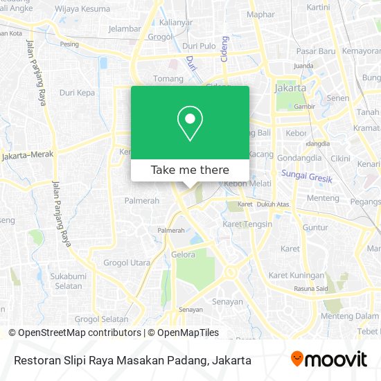 Restoran Slipi Raya Masakan Padang map