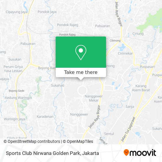 Sports Club Nirwana Golden Park map