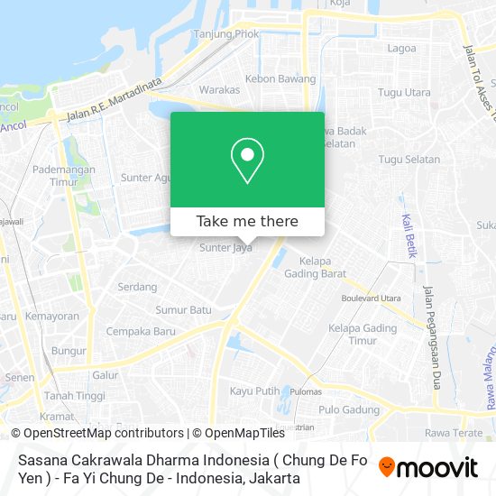 Sasana Cakrawala Dharma Indonesia ( Chung De Fo Yen ) - Fa Yi Chung De - Indonesia map