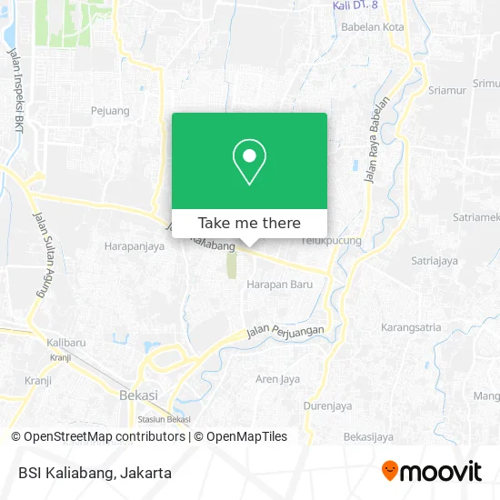 BSI Kaliabang map