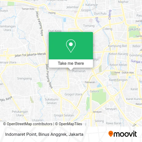 Indomaret Point, Binus Anggrek map