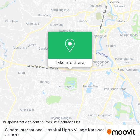 Siloam International Hospital Lippo Village Karawaci map