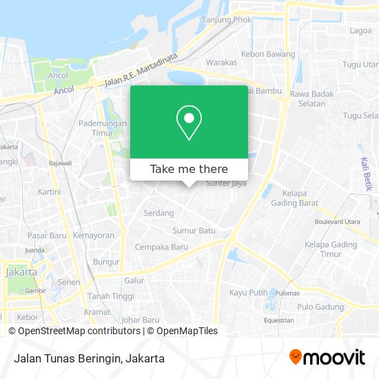 Jalan Tunas Beringin map