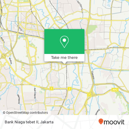 Bank Niaga tebet II map