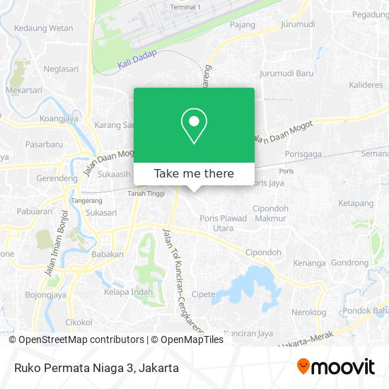 Ruko Permata Niaga 3 map